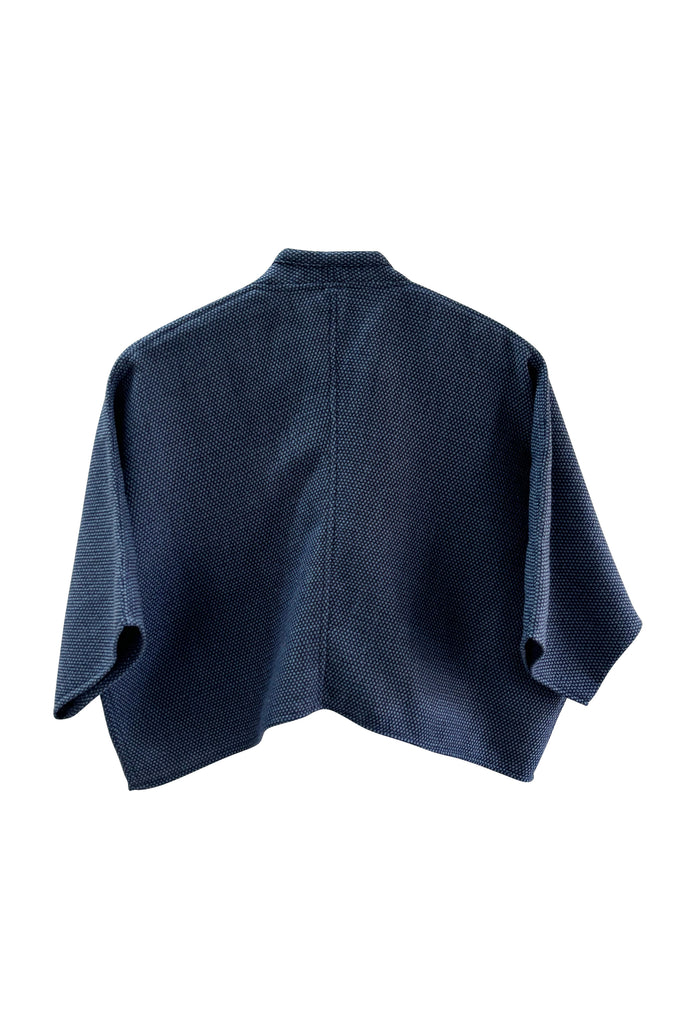 Blue Waterfall Front Bolero Wool | JULAHAS