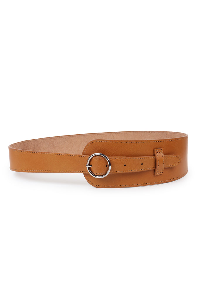 Camel upcyled leather belt | JULAHAS