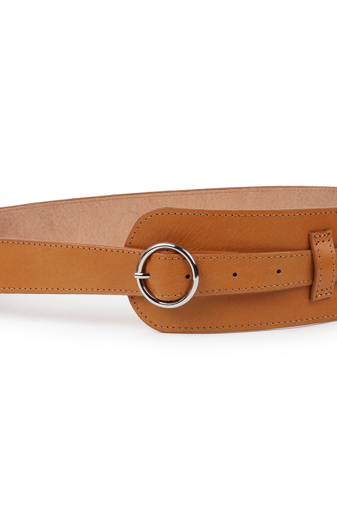 Camel upcyled leather belt | JULAHAS