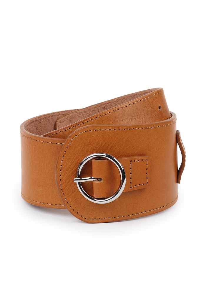 Camel upcyled leather belt | JULAHAS