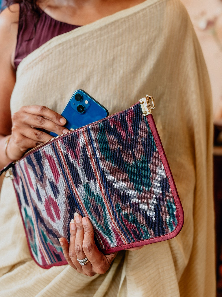 Everywhere Bag with ikat and cork | JULAHAS