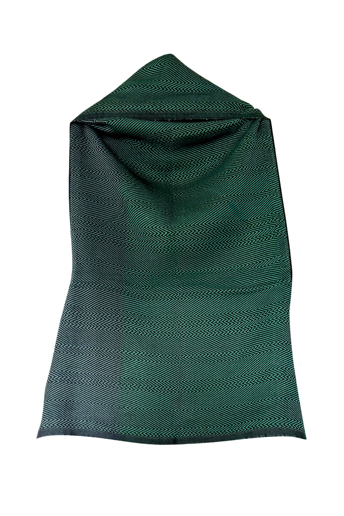 Handmade Cotton Cape in shades of green | JULAHAS