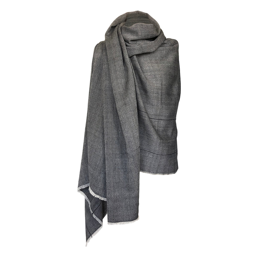 Black and Neutral Petite Celestial Cape Mercury |JULAHAS