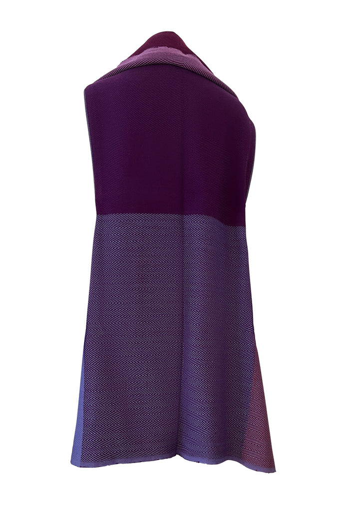 Purple heavy Wool Cape Daria Waikato | JULAHAS