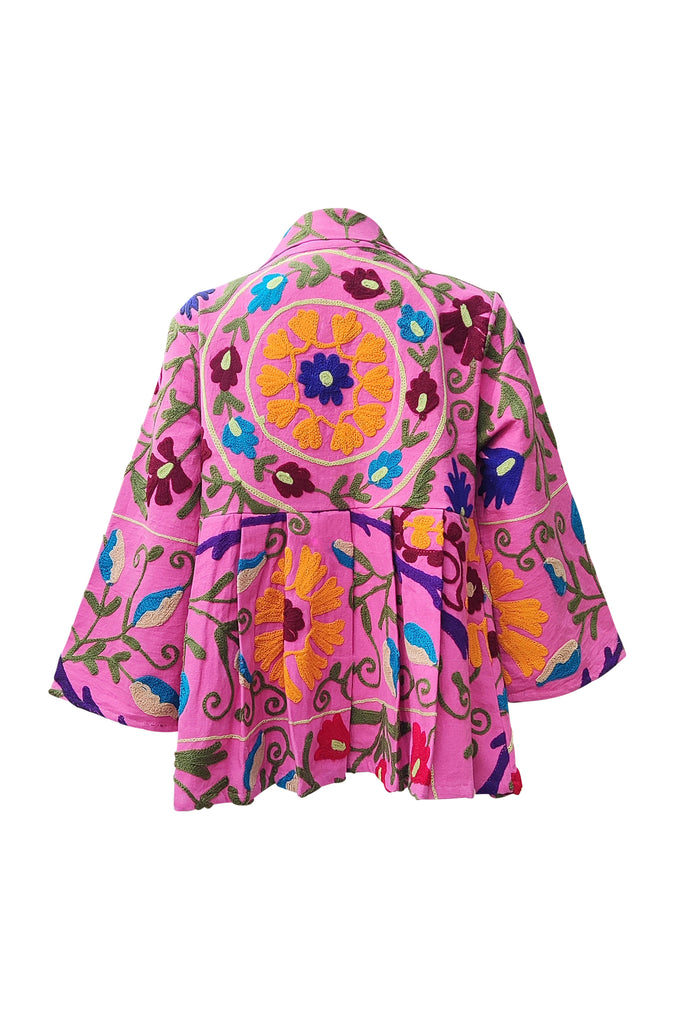 Suzani Kediya jacket pink | JULAHAS