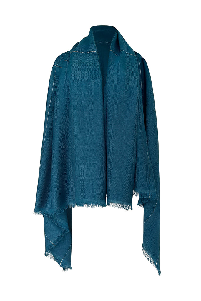 Handmade imperfects at markdown prices JULAHAS Teal Cape Namaka