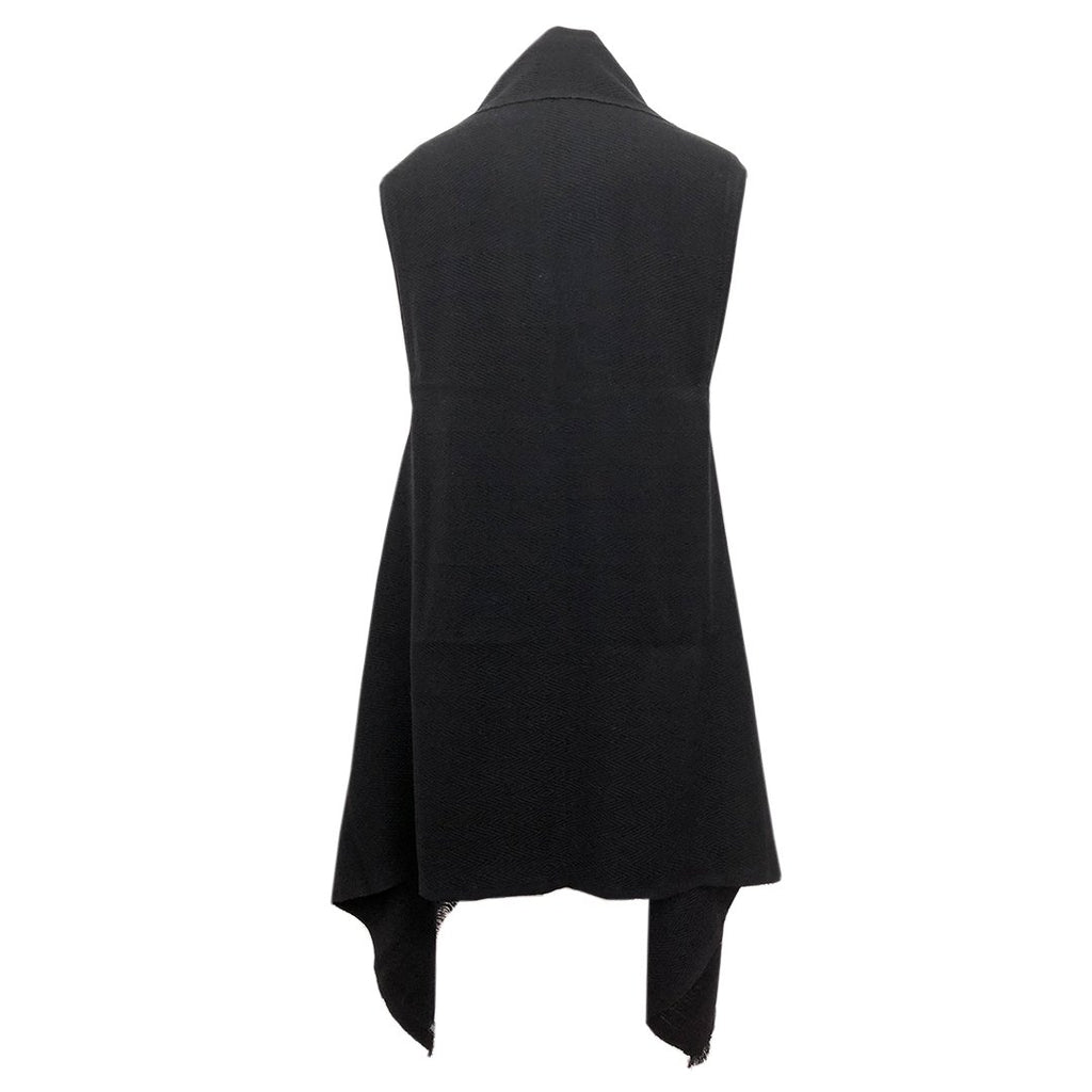 Shop stylish black wool poncho Cape DARIA Cape Kali - JULAHAS